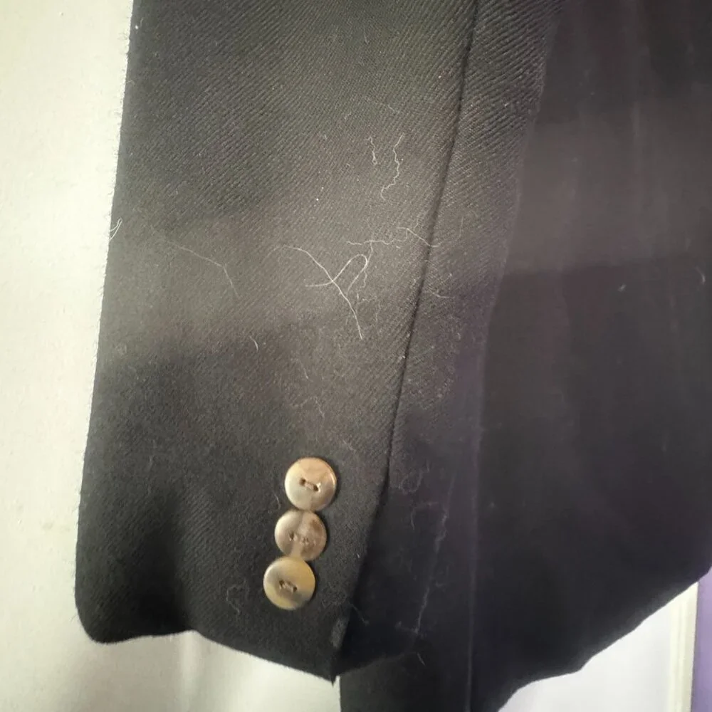 Vintage 1990's Black Blazer BREECHES brand size 4 womens like new - Picture 2 of 8